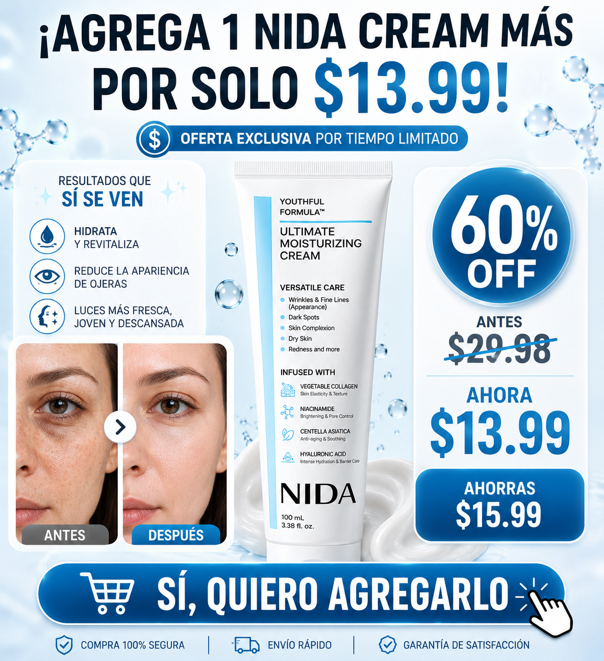 PROMO 1 UNIDAD I NIDA CREAM®